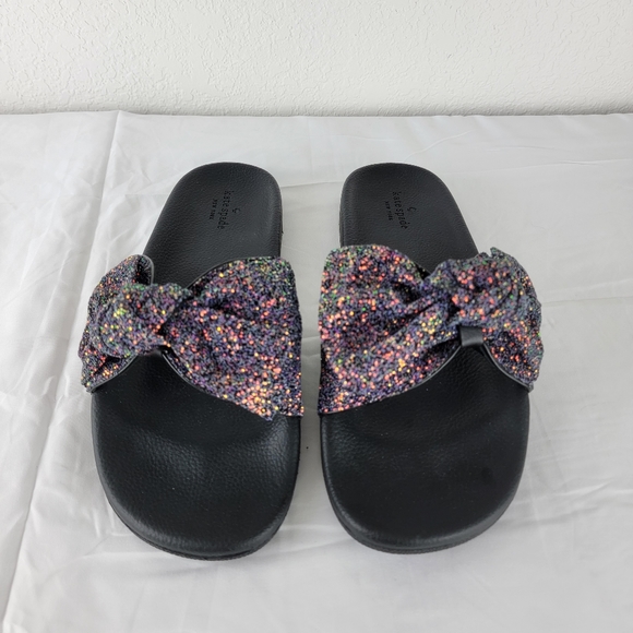 Kate Spade New York Shellie Glitter Slide Pool Sandal Slide 10 - Picture 2 of 10